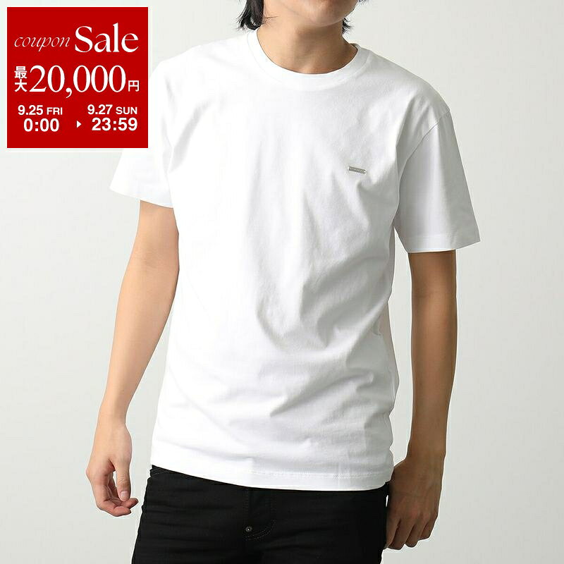 【最大2万円OFFクーポン対象・9/25～9/27限定】DSQUARED2 ディースクエアード 半袖 Tシャツ Cool Fit T-Shirt S74GD1253 D20020 メンズ クルーネック カットソー メタルロゴ コットン カラー2色