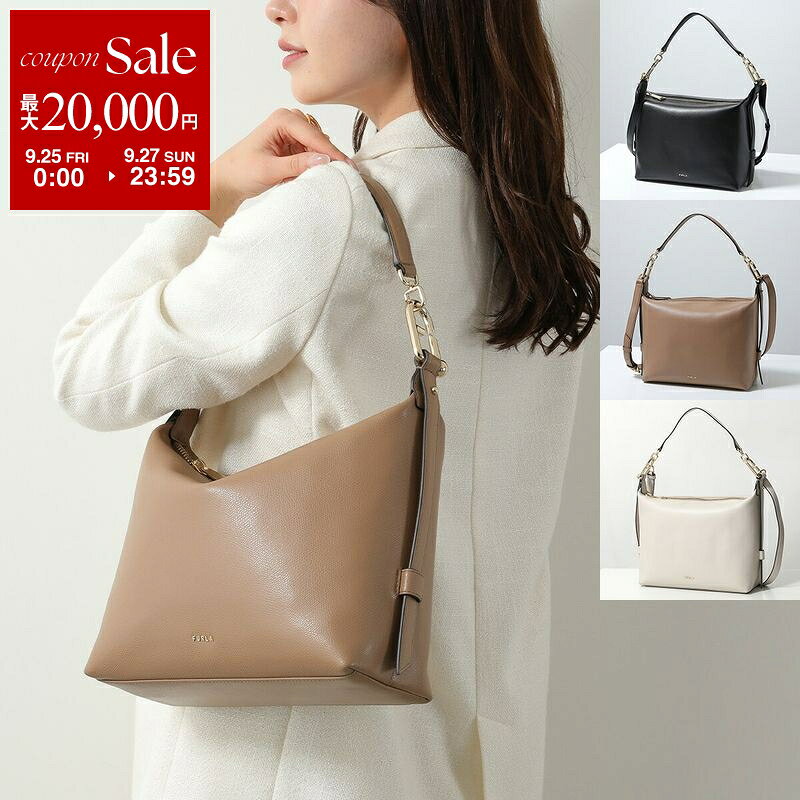【最大2万円OFFクーポン対象・9/25～9/27限定】Furla フルラ ハンドバッグ TONIE トニー HOBO M ホーボー WB01964 A.0023 レディース レザー ショルダーバッグ クロスボディ ロゴ 鞄 カラー3色