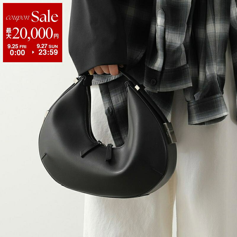 OSOI オソイ ハンドバッグ TONI HOBO レディース レザー ロゴ 鞄 BLACK