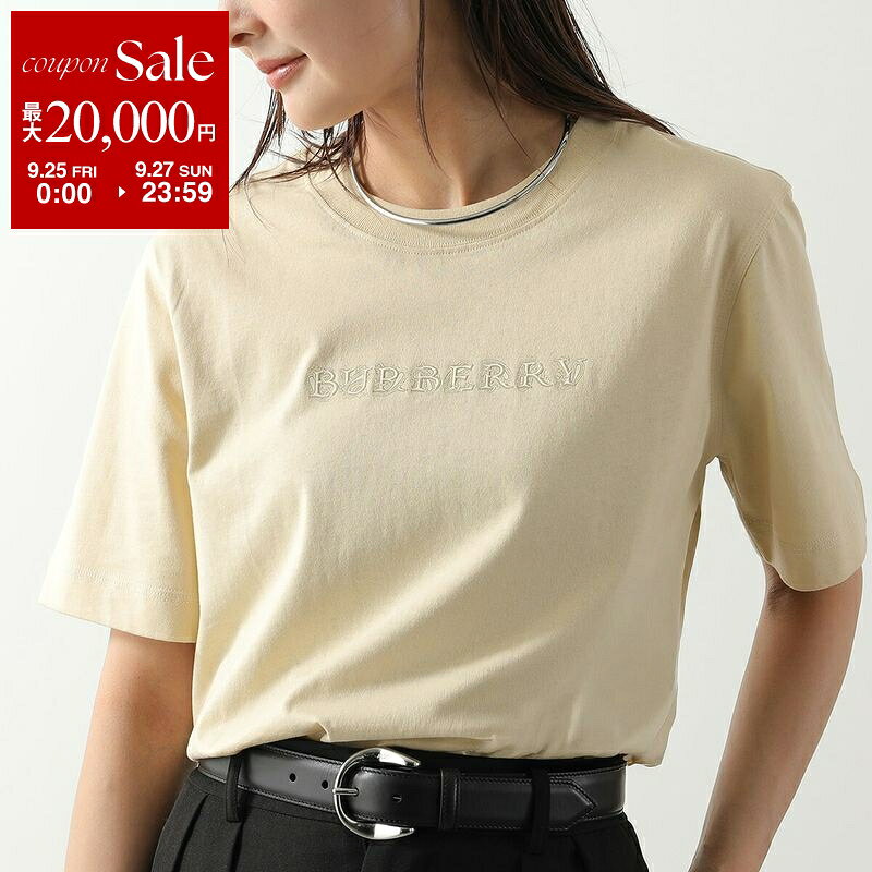 【最大2万円OFFクーポン対象・9/25～9/27限定】BURBERRY バーバリー Tシャツ 8097925 レディース ロゴ プリント コットン 半袖 カットソー C1490/CANDLE