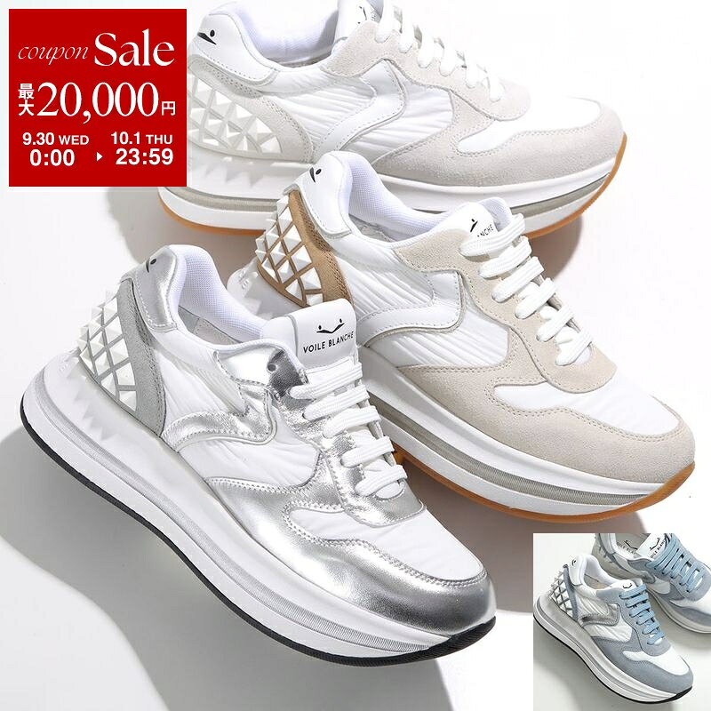 VOILE BLANCHE ボイルブランシェ スニーカー MERRY S 2019126 01 レディース スタッズ …