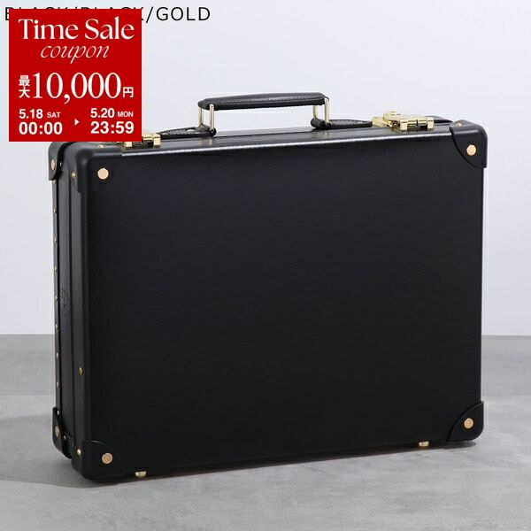 GLOBE TROTTER グローブトロッター アタッシュケース Centenary 16 Slim Attache センテナリー メンズ ビジネスバッグ トランク 鞄 BLACK/BLACK/GOLD