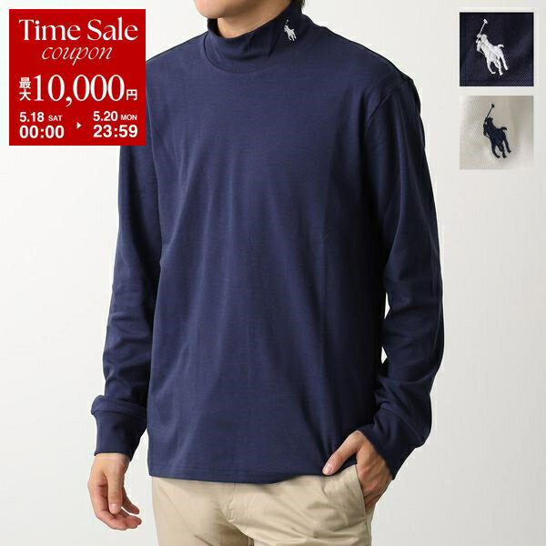 Polo Ralph Lauren ポロ ラルフローレン Tシャツ 710849518 メンズ 長袖 カットソー ハイネック コットン ポニー刺繍 カラー2色