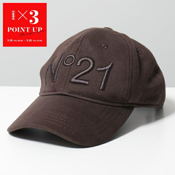 N°21 ヌメロヴェントゥーノ ベースボールキャップ N1M1 7100 レディース コットン ロゴ 刺繍 帽子 2344