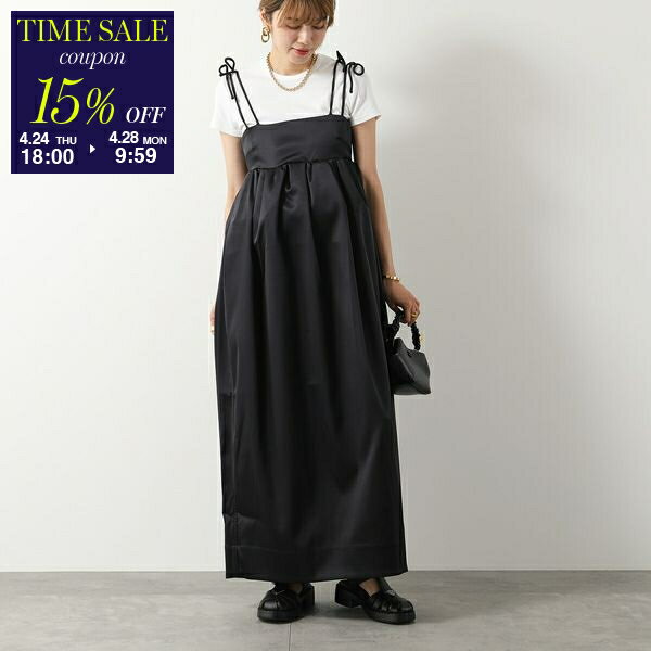 GANNI/ガニー】Cotton Poplin Strap Dress：ワンピース