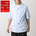 【4/29~5/1限定ポイント3倍】PRADA プラダ 半袖 シャツ UCS406 14JS メンズ ピンストライプ ボウリングシャツ コットン 胸ポケット ト...