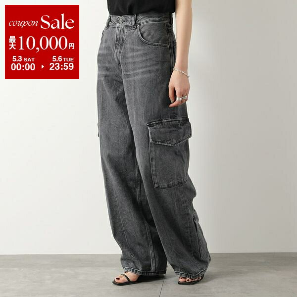 HAIKURE ハイクル ジーンズ BETHANY CARGO ベサニー カーゴ HEW03321DF118 レディース デニムパンツ L0759/MARBLE-BLACK