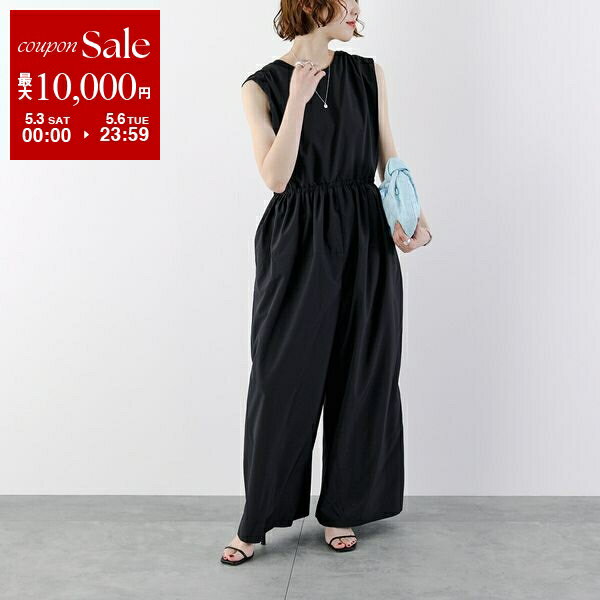 CEaRET シーレット オールインワン Back Detail All-in-one 251017 レディース コンビネゾン ワイドパンツ ノースリーブ クルーネック 029