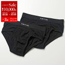 TOM FORD トムフォード T4XC1 104 【2枚組】 アンダーウェア コットン ブリーフパンツ 下着 ロゴ 002/BLACK メンズ【返品交換不可】...
