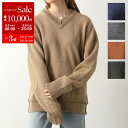 MAISON MARGIELA メゾンマルジェラ セーター SI1GP0002 S18064 レディース エルボーパッチ Vネック 長袖 ニットステッチ カラー...