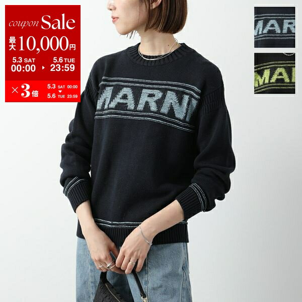 セール】MARNI（マルニ）Kids & Junior ブランドロゴ長袖ニット