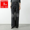 LOEWE ロエベ ジーンズ ANAGRAM BAGGY アナグラム バギー S359Y11XBU レディース デニムパンツ ジーパン Gパン 1100/BLACK
