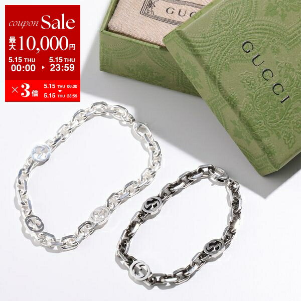 国内直営**GUCCI** インターロッキングG チェーン ブレスレット
