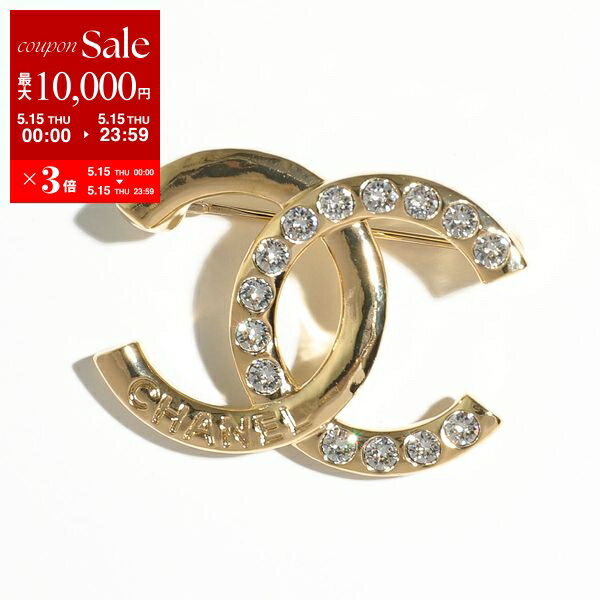 CHANEL シャネル ブローチ ABD106 B16157 レディース ココマーク CCマーク ロゴ ラインストーン メタル NW375のサムネイル