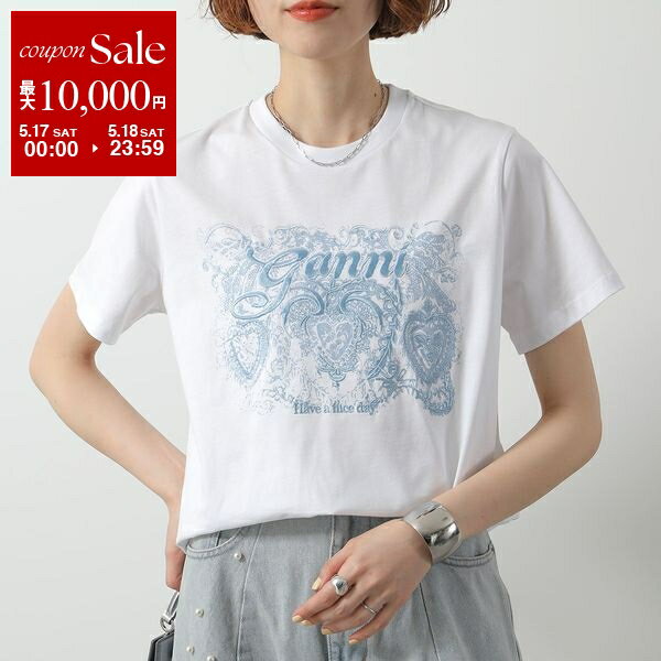 楽天市場】Ganni（カラーホワイト）（Tシャツ・カットソー