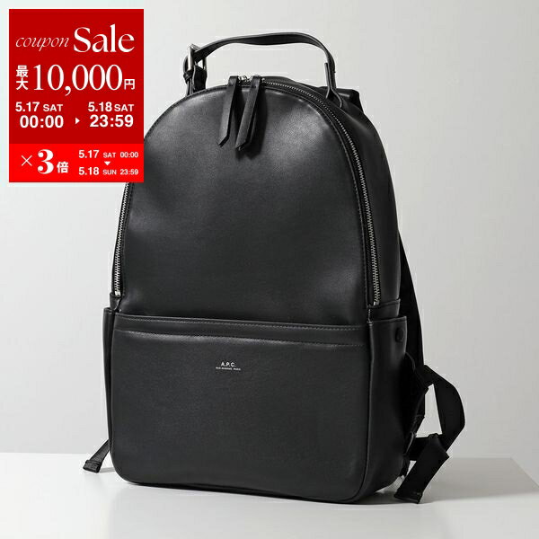 人気の！ A.P.C./アーペーセー ブラック バックパック☆ (A.P.C.