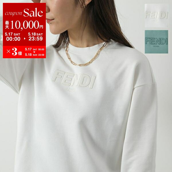 FENDI - フェンディ FENDI トップス コットン ホワイト ブラック