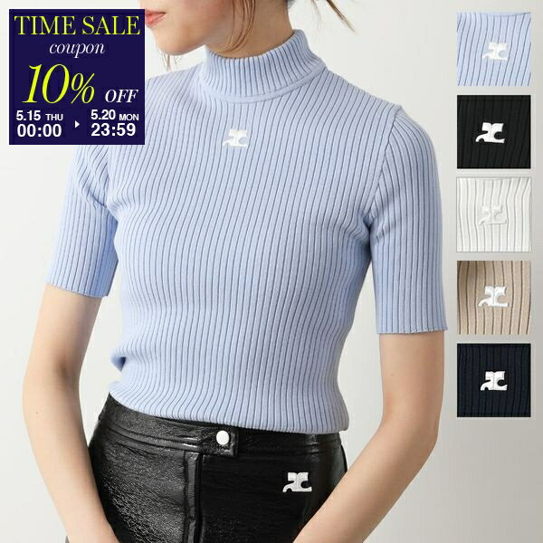 Courreges - 新品未使用 正規品 クレージュ ロゴ 半袖 ニット