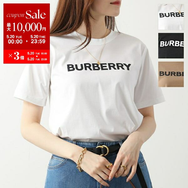 BURBERRY - バーバリー 8066893 ロゴ刺繍Tシャツ レディース XS