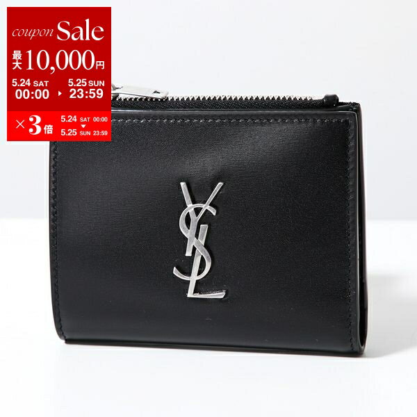 イヴ・サンローラン 三つ折り財布 レディース YVES SAINT