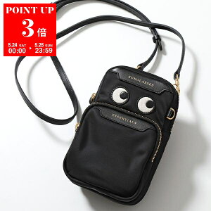 【5/24~5/25限定ポイント3倍】 ANYA HINDMARCH アニヤハインドマーチ ショルダーバッグ アイズ エッセンシャルズ クロスボディ 181631 レディース ミニバッグ 鞄 Black 5050925181631【po_sannn】