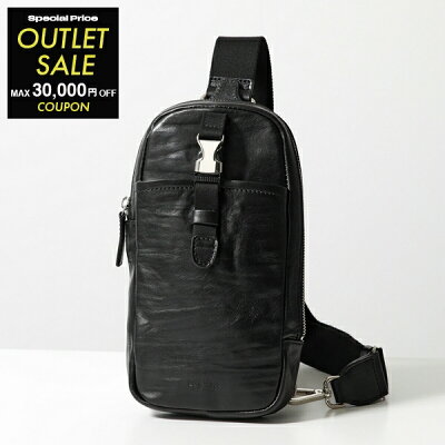 DANIEL&BOB ダニエルアンドボブ ボディバッグ U 494 14 2136K メンズ ベルトバッグ レザー ショルダーバッグ クロスボディ ロゴ 鞄 99【outlet】