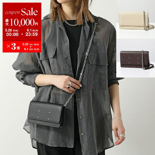 MAISON MARGIELA 11 マルジェラ チェーンウォレット SA3UI0008 P4455 レディース レザー ショルダーバッグ 長財布 ポシェット 鞄 T8013のサムネイル