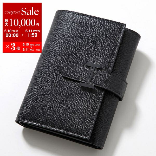 HERMES エルメス 三つ折り財布 BEARN COMBINE ベアン コンビネ MONOCHROME モノクローム H085914CH レディース マダム W刻印 レザー スモール ミニ財布 BK金具 SO-BLACK/ソーブラックのサムネイル