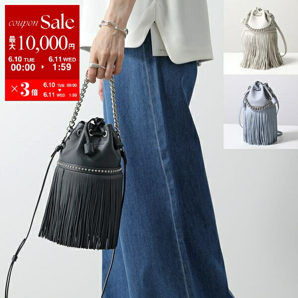 【6/5限定！2人に1人が当選！エントリーで最大100％ポイントバック】J&M DAVIDSON フリンジ カーニバル ミニ MINI FRINGE CARNIVAL WITH STUDS LMNC-1XX-SCNP 1856N 7502 レディース スタッズ レザー 巾着 ショルダーバッグ 鞄 カラー7色のサムネイル