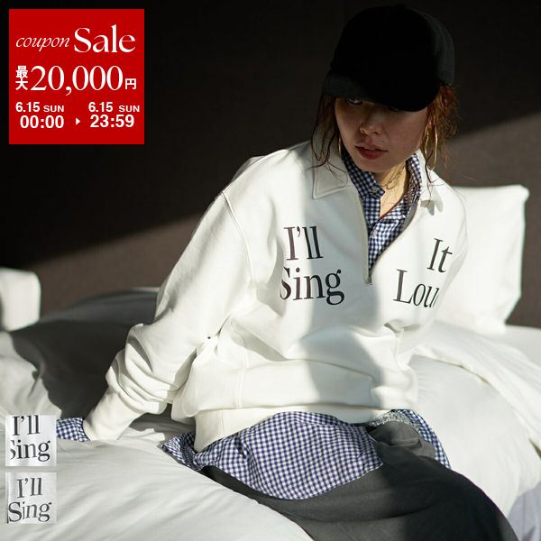 oll オール スウェットシャツ Once half zip sweat 452-05516 レディ