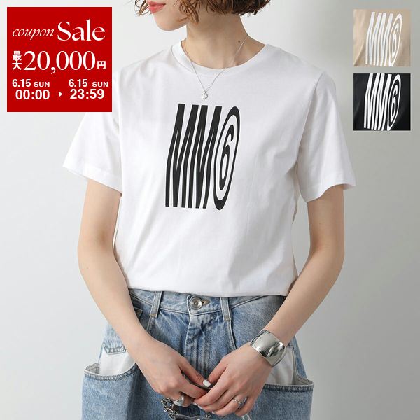 MM6 KIDS エムエムシックス メゾンマルジェラ キッズ Tシャツ【1枚単品】M60807 MM04I レディース ガールズ 半袖 カットソー ロゴT カラー3色のサムネイル