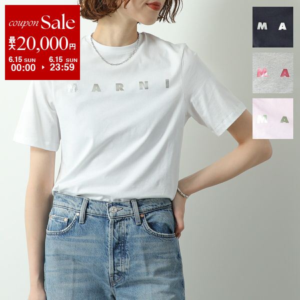 MARNI KIDS マルニ キッズ Tシャツ M01317 M00HZ レディース ガールズ 半袖 カットソー ロゴT クルーネック コットン カラー2色 M01317M00HZ0M803のサムネイル