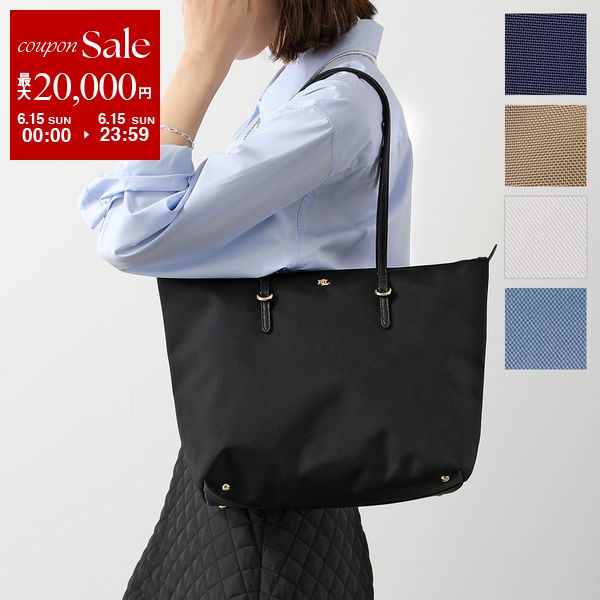 Lauren Ralph Lauren ラルフローレン トートバッグ Keaton キートン 431916737 レディース ハンドバッグ ナイロン メタルロゴ 鞄 カラー5色のサムネイル