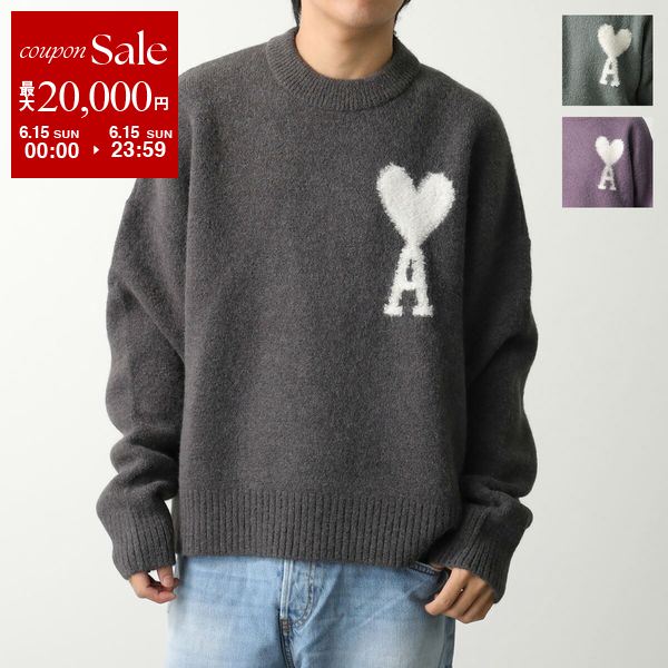 【6/15限定・最大2万円OFFクーポン配布中】ami paris アミパリス セーター OFF W