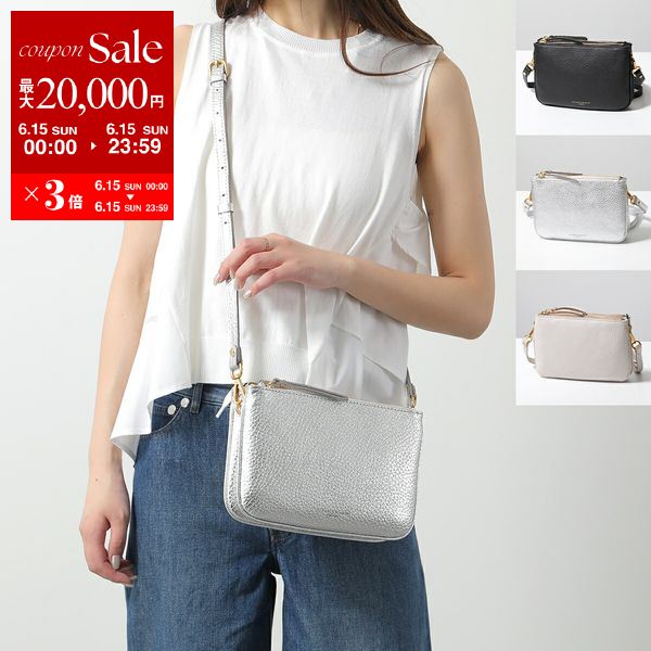 【6/15限定・最大2万円OFFクーポン配布中】GIANNI CHIARINI ジャンニキアリーニ ショルダーバッグ FRIDA フリーダ BS10435 TKL レディース クロスボディ レザー クラッチバッグ 鞄 カラー3色【po_sannn】のサムネイル