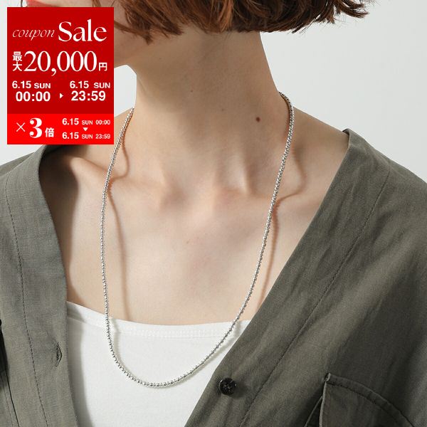 HARPO ハルポ ネックレス Boule Disc Necklace 25/3 63.5cm/25inch/3mm レディース ボール ディスク ネックレス アクセサリー ナバホパール シルバー 【cp_ten】【po_fifth】のサムネイル