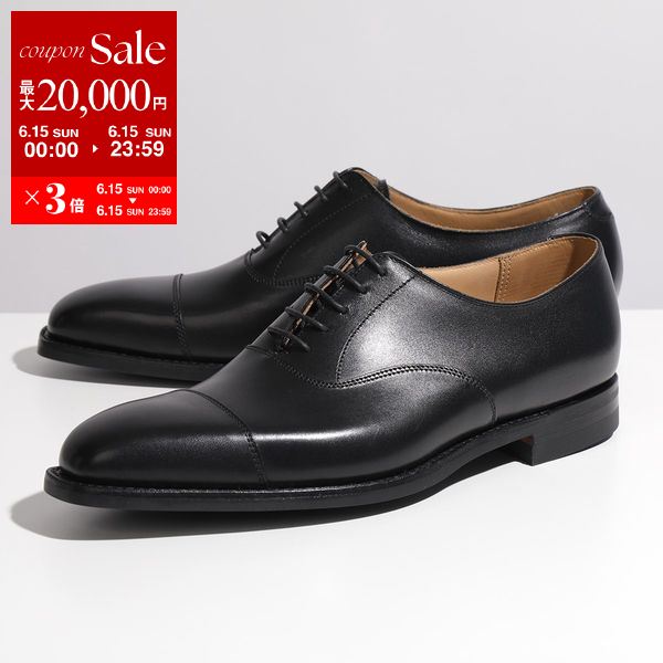 CROCKETT&JONES クロケットアンドジョーンズ レザー シューズ Hallam 25057A C01C1 メンズ 革靴 レースアップ キャップトゥ ワイズE 靴 Black【po_sannn】