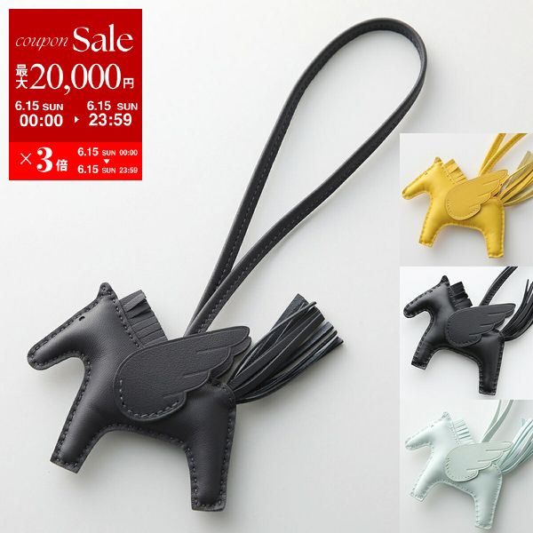 HERMES エルメス チャーム ロデオペガサス タッチ PM RODEO PEGASUS 083010CA アニョーミロ レディース レザーホルダー U刻印 ゴールドのサムネイル