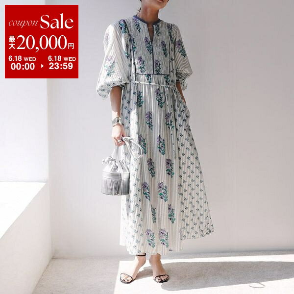 ne Quittez pas ヌキテパ ワンピース Cotton Jacquard Lily Pri