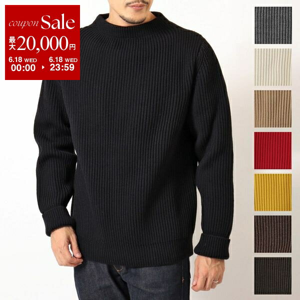 ANDERSEN-ANDERSEN アンデルセンアンデルセン ニット NAVY CREWNECK メ