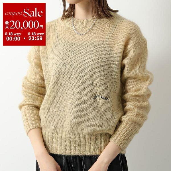 6/18ꡦ2OFFݥGANNI ˡ ˥å Mohair O-neck Pullover K1918 259...