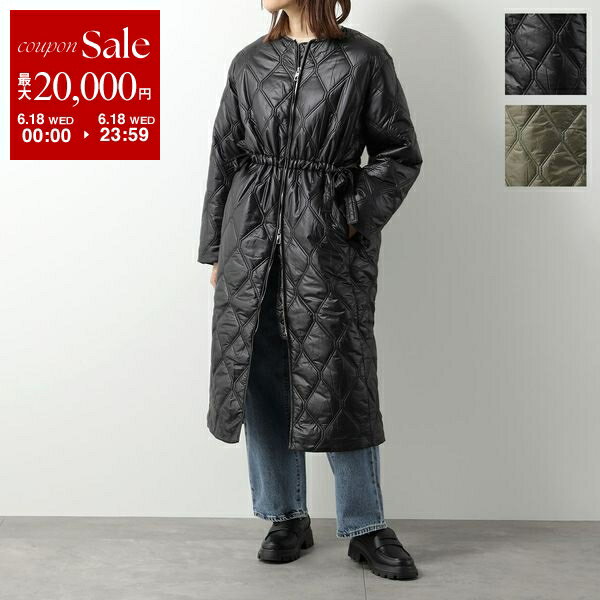 【6/18限定・最大2万円OFFクーポン配布中】GANNI ガニー キルティングコート Shiny 