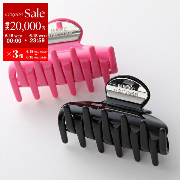 楽天インポートセレクトmusee【6/18限定・最大2万円OFFクーポン配布中】MARC JACOBS マークジェイコブス ヘアクリップ ザ グラム クロー クリップ 2P5JHR001J59 レディース ヘアアクセサリー 髪留め メタルロゴ カラー2色【po_sannn】
