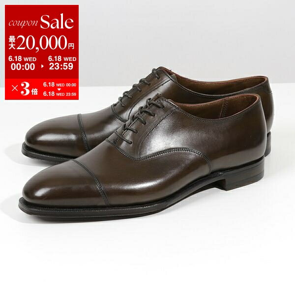 CROCKETT&JONES クロケットアンドジョーンズ 29447A A02L3 Audley オードリー レザー シューズ レースアップ キャップトゥ ワイズE 革靴 D.BROWN 靴 メンズ【po_sannn】
