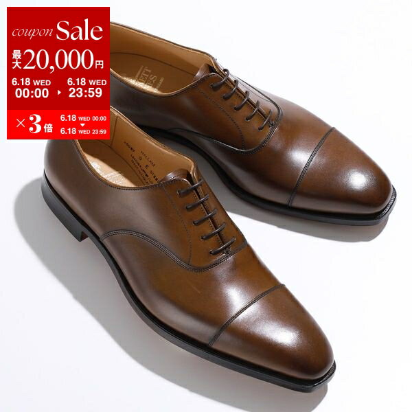楽天インポートセレクトmusee【6/18限定・最大2万円OFFクーポン配布中】CROCKETT&JONES クロケットアンドジョーンズ 25057A B02L1 Hallam ハラム レザー シューズ レースアップ キャップトゥ ワイズE 革靴 靴 Dark-Brown メンズ【po_sannn】