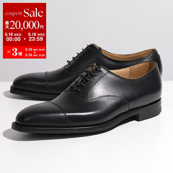 楽天インポートセレクトmusee【6/18限定・最大2万円OFFクーポン配布中】CROCKETT&JONES クロケットアンドジョーンズ レザー シューズ Hallam 25057A C01C1 メンズ 革靴 レースアップ キャップトゥ ワイズE 靴 Black【po_sannn】