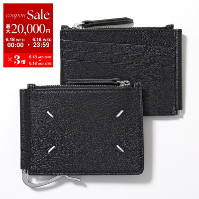 【6/18限定・最大2万円OFFクーポン配布中】MAISON MARGIELA メゾンマルジェラ 二つ折り財布 SA1UI0004 P4806 メンズ トリフォールド マネークリップ レザー ミニ財布 小銭入れあり T8013 SA1UI0004P4806T8013【po_sannn】