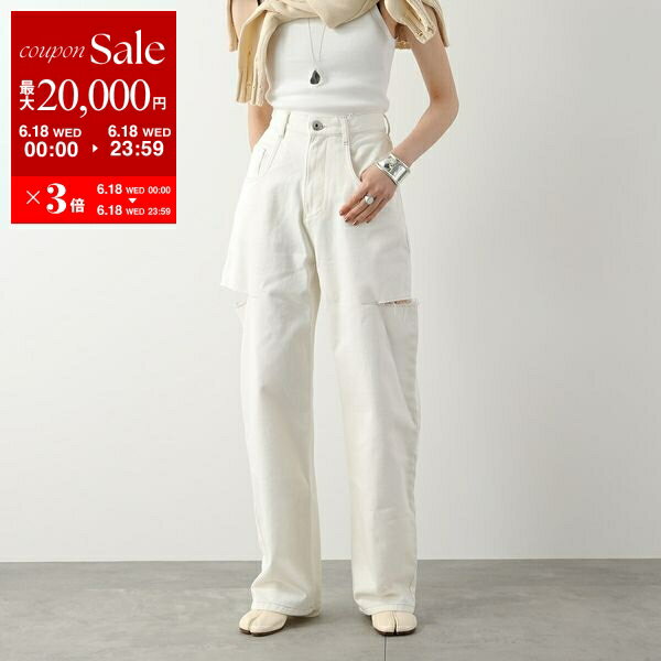 MAISON MARGIELA メゾンマルジェラ 1 ジーンズ S51LA0106 S47399 レディース デニムパンツ スラッシュディテール カットオフ Gパン 099のサムネイル
