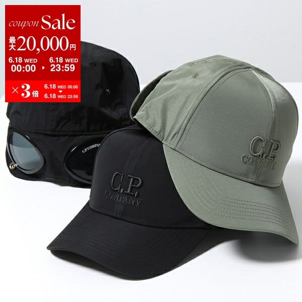 楽天インポートセレクトmusee【6/18限定・最大2万円OFFクーポン配布中】C.P.COMPANY シーピーカンパニー ベースボールキャップ Chrome-R Goggle Cap 18CMAC146A 005904A メンズ ナイロン ロゴ 刺繍 帽子 カラー2色【po_sannn】