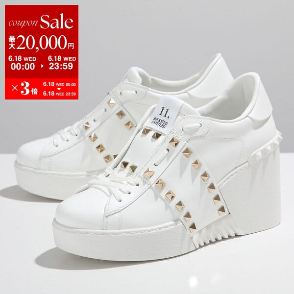 VALENTINO ヴァレンティノ スニーカー 4W0S0HP0 BHS レディース オープンディスコ 厚底 ウエッジ ローカット シューズ 靴 0BO/BIANCO 【po_sannn】【po_sannn】のサムネイル